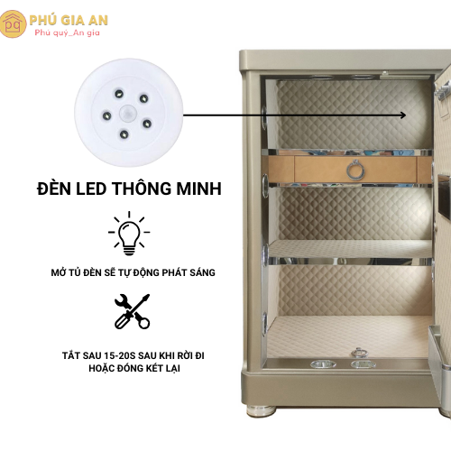 Két sắt Bofa FDG-A1/D-80BJ III vân tay điện tử, FaceID và tích hợp điện thoại