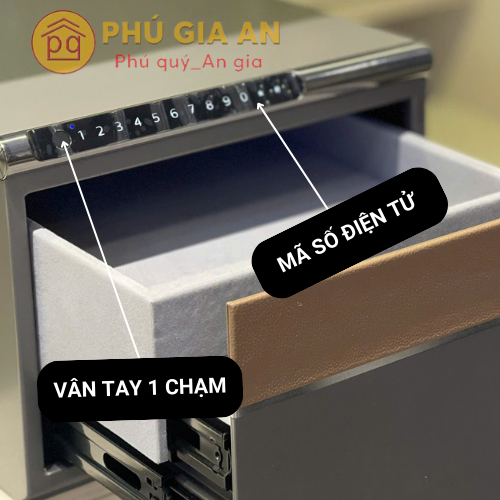 Vân tay FPC Thụy Điển chỉ với một chạm nhẹ là mở két. Mật mã số thuận tiện sử dụng