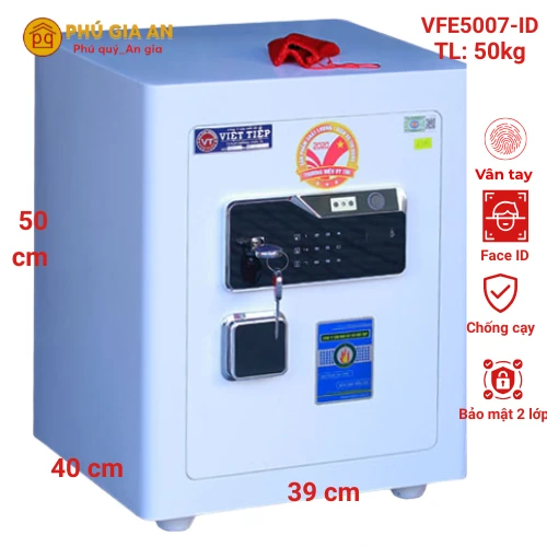 Két sắt nhận diện khuôn mặt Việt Tiệp VFE5007-id vân tay mã số tích hợp app