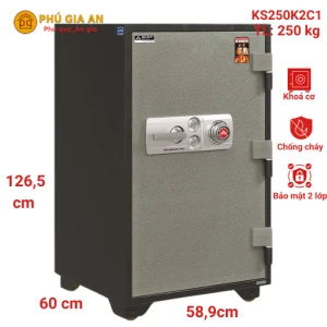 Két sắt Hòa Phát KS250K2C1 khóa cơ đổi mã
